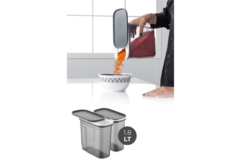 Kiyoaki Förvaringsburk - Antracit - Kök & hushåll - Matlagning & bakning - Köksredskap & kökstillbehör - Flaskor & burkar