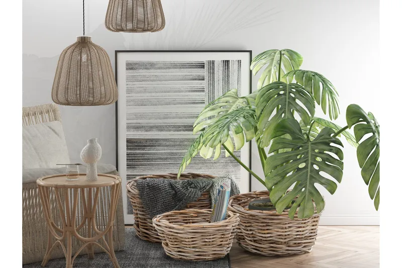 Epinal Korgset - Grå - Förvaring - Småförvaring - Förvaringskorg - Flätad korg & rottingkorg