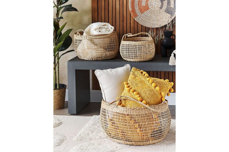 Korg Arapaima set om 3 - Förvaring - Småförvaring - Förvaringskorg - Flätad korg & rottingkorg