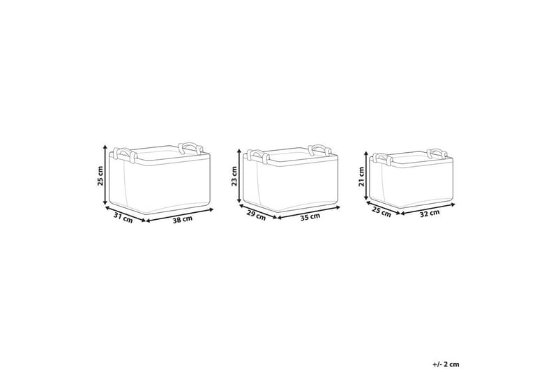 Korg Baysai set om 3 - Förvaring - Småförvaring - Förvaringskorg - Flätad korg & rottingkorg