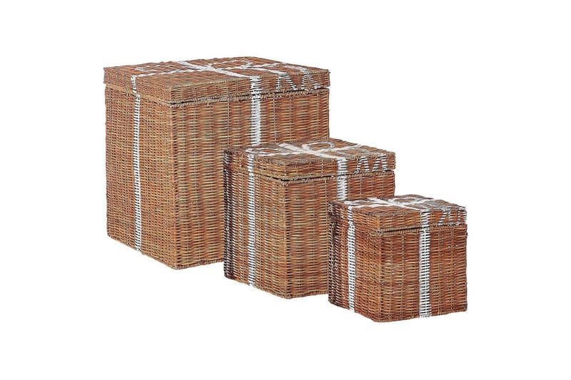 Korg Cadeau set om 3 - Förvaring - Småförvaring - Förvaringskorg - Flätad korg & rottingkorg