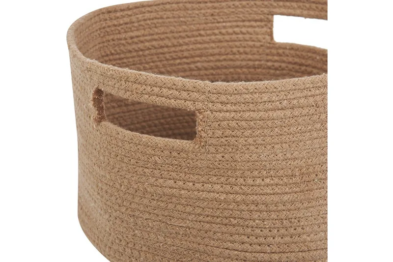 Korg Chiniot set om 2 Beige/naturlig - Beige/naturlig - Förvaring - Småförvaring - Förvaringskorg - Flätad korg & rottingkorg