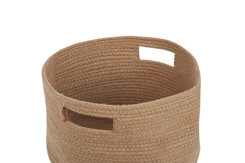 Korg Chiniot set om 2 Beige/naturlig - Beige/naturlig - Förvaring - Småförvaring - Förvaringskorg - Flätad korg & rottingkorg