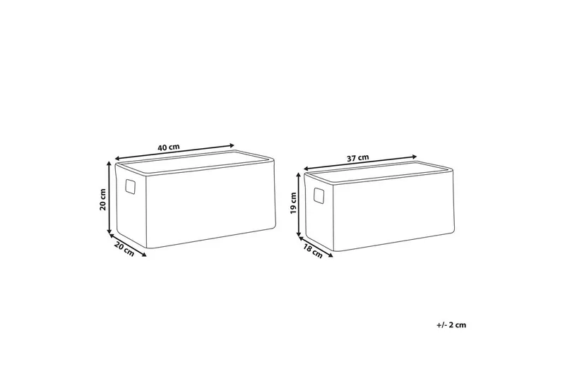 Korg Dongha set om 2 - Förvaring - Småförvaring - Förvaringskorg - Flätad korg & rottingkorg