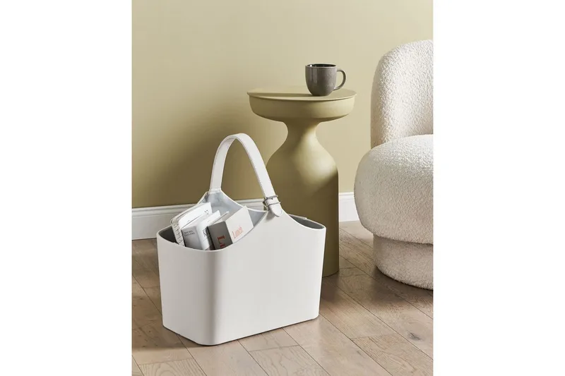 Korg Elam Ljusgrå - Ljusgrå - Förvaring - Småförvaring - Förvaringskorg - Flätad korg & rottingkorg