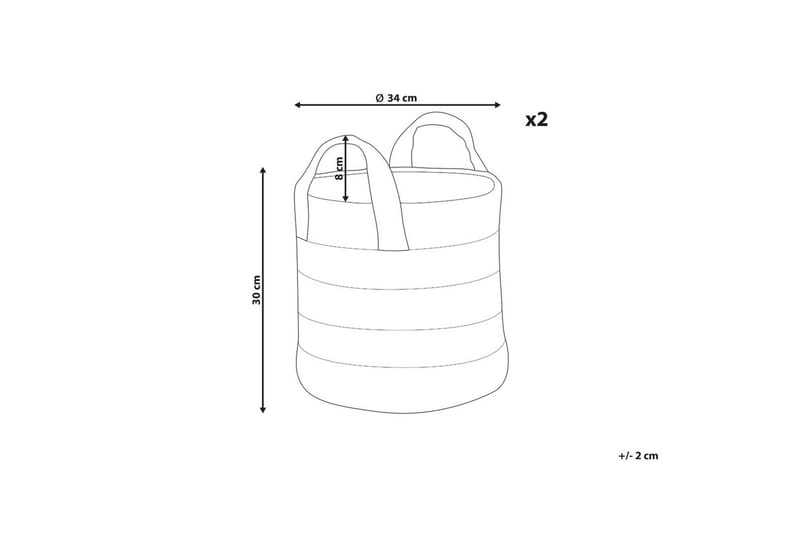 Korg Gerede set om 2 - Förvaring - Småförvaring - Förvaringskorg - Flätad korg & rottingkorg