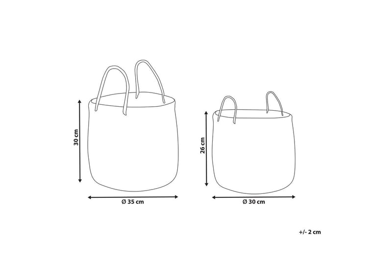 Korg Halong set om 2 - Förvaring - Småförvaring - Förvaringskorg - Flätad korg & rottingkorg