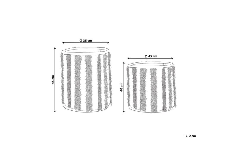 Korg Kakki set om 2 - Förvaring - Småförvaring - Förvaringskorg - Flätad korg & rottingkorg
