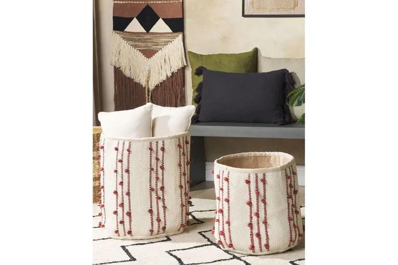 Korg Khel set om 2 - Förvaring - Småförvaring - Förvaringskorg - Flätad korg & rottingkorg