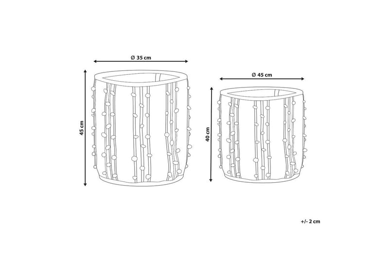 Korg Khel set om 2 - Förvaring - Småförvaring - Förvaringskorg - Flätad korg & rottingkorg