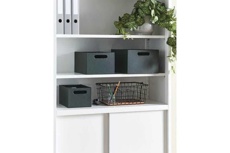 Korg Larsa set om 3 Grå - Grå - Förvaring - Småförvaring - Förvaringskorg - Trådkorg