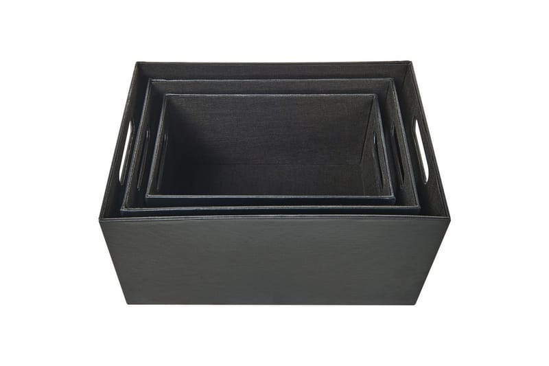 Korg Larsa set om 3 Grå - Grå - Förvaring - Småförvaring - Förvaringskorg - Flätad korg & rottingkorg