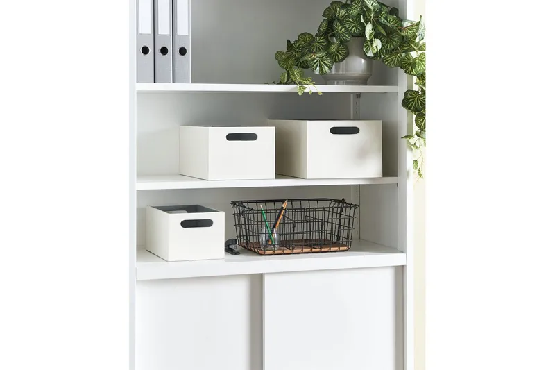 Korg Larsa set om 3 Vit - Vit - Förvaring - Småförvaring - Förvaringskorg - Trådkorg