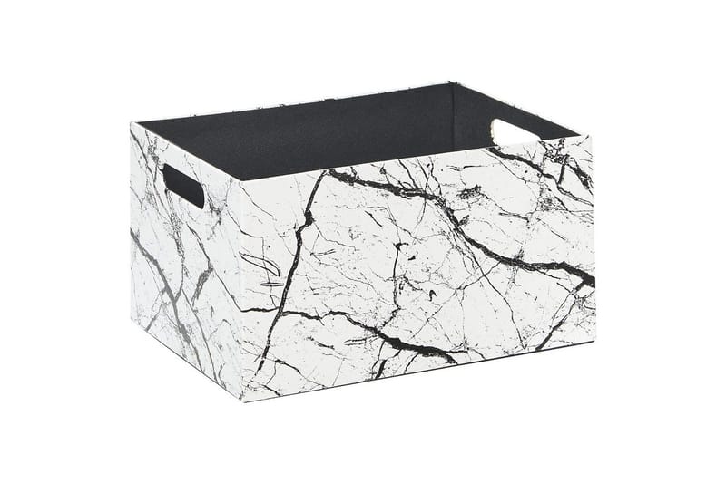 Korg Larsa set om 3 Vit/Svart - Vit/Svart - Förvaring - Småf örvaring - Förvaringskorg - Trådkorg