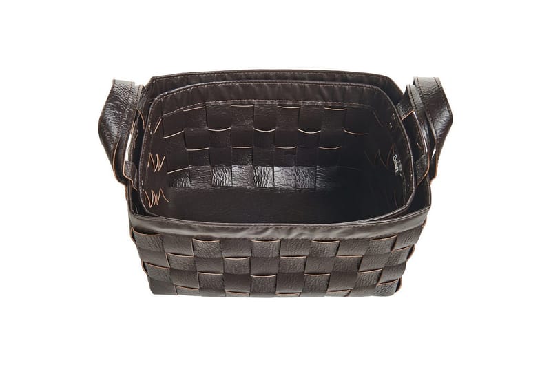 Korg Sippar set om 2 Mörkbrun - Mörkbrun - Förvaring - Småförvaring - Förvaringskorg - Flätad korg & rottingkorg