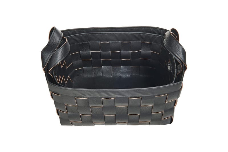 Korg Sippar set om 2 Svart - Svart - Förvaring - Småförvaring - Förvaringskorg - Flätad korg & rottingkorg