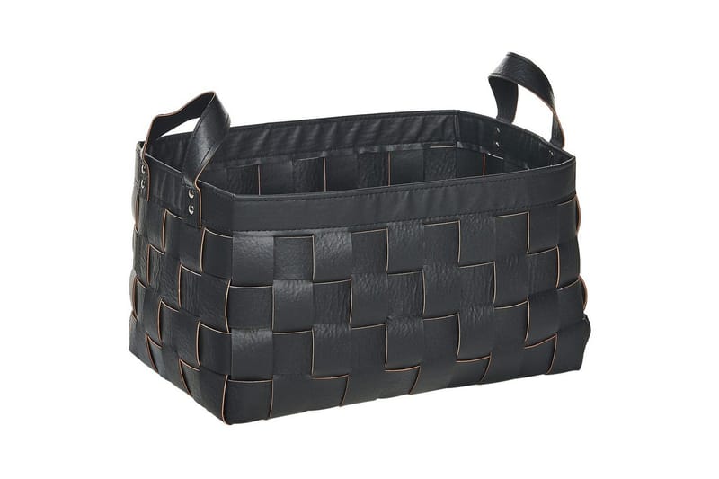 Korg Sippar set om 2 Svart - Svart - Förvaring - Småförvaring - Förvaringskorg - Flätad korg & rottingkorg