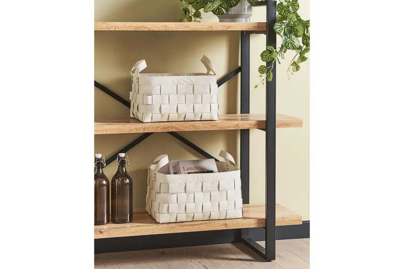 Korg Sippar set om 2 Vit - Vit - Förvaring - Småförvaring - Förvaringskorg - Flätad korg & rottingkorg