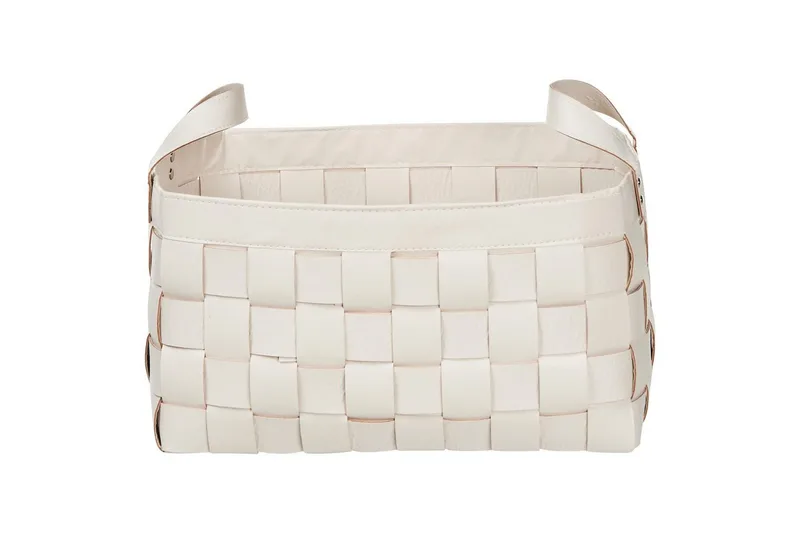 Korg Sippar set om 2 Vit - Vit - Förvaring - Småförvaring - Förvaringskorg - Flätad korg & rottingkorg