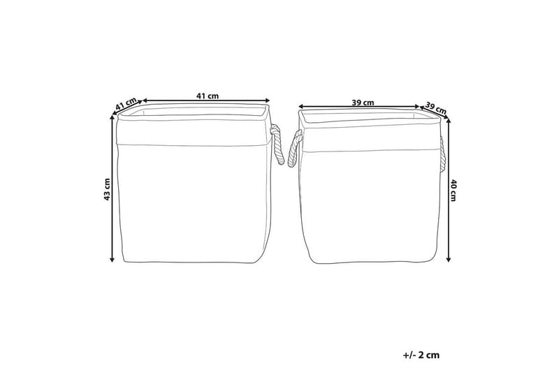 Korg Tugul set om 2 - Förvaring - Småförvaring - Förvaringskorg - Flätad korg & rottingkorg