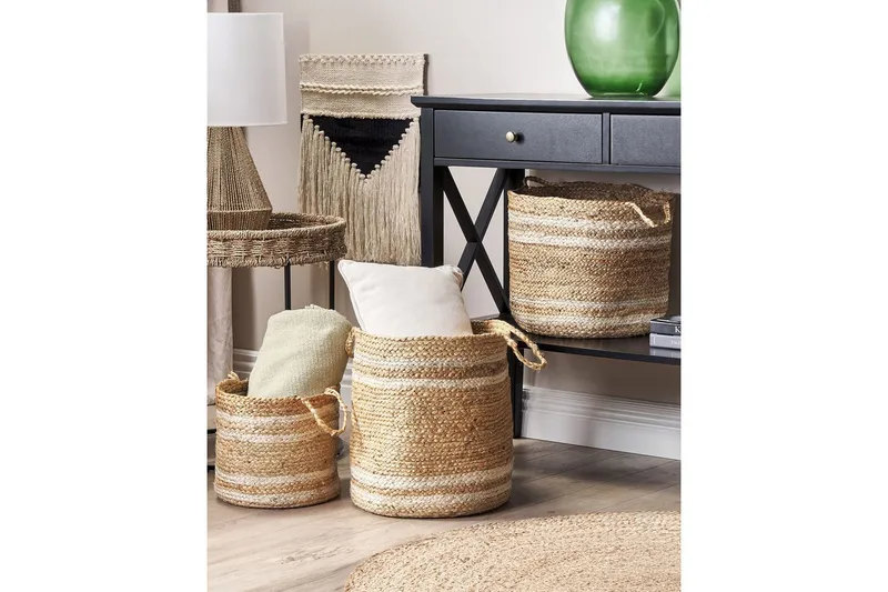 Korg Zhob set om 3 - Förvaring - Småförvaring - Förvaringskorg - Flätad korg & rottingkorg