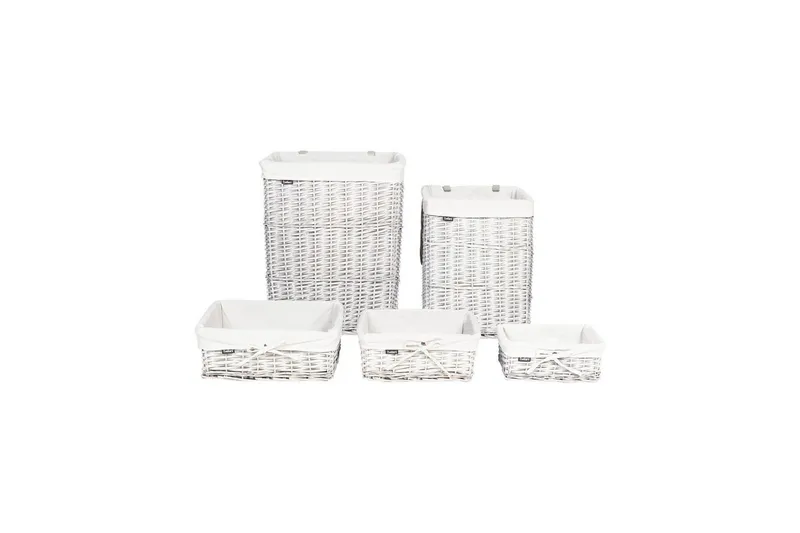 Tvättkorgar Ella Vit - Vit - Möbler - Tillbehör & accessoarer - Badrumstillbehör
