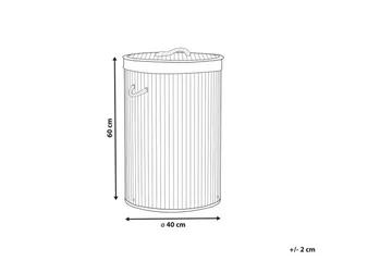 Tvättkorgar Sannar Brun/Vit - Brun/Vit - Möbler - Tillbehör & accessoarer - Badrumstillbehör