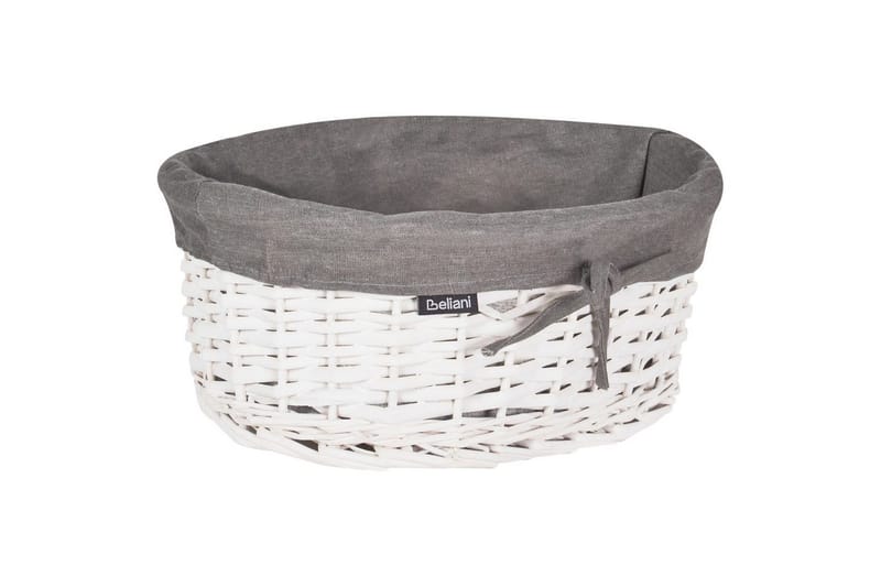Tvättkorgar Vakari Grå/vit - Grå/vit - Förvaring - Småförvaring - Förvaringskorg - Flätad korg & rottingkorg