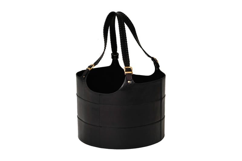PASTRANA Vedkorg Rund 40x40 cm Svart - Svart - Förvaring - Småförvaring - Förvaringskorg - Vedkorg