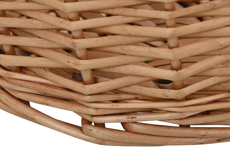 Vedkorg med bärhandtag 78x54x34 cm naturlig pil - Brun - Förvaring - Småförvaring - Förvaringskorg - Vedkorg