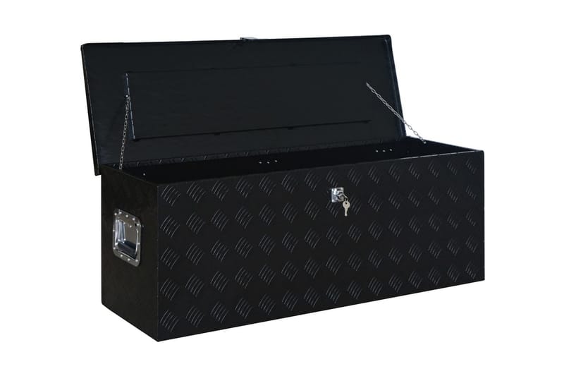 Aluminiumlåda 1085x370x400 mm svart - Svart - Förvaring - Småförvaring - Förvaringslådor