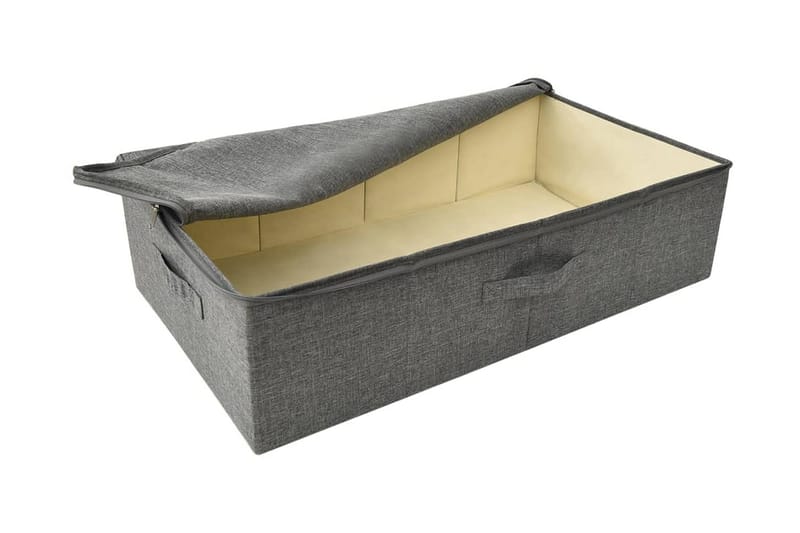 Förvaringslåda 2 st tyg 70x40x18 cm antracit - Antracit - Förvaring - Småförvaring - Förvaringslådor