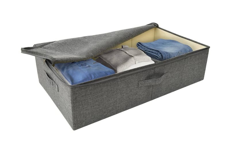 Förvaringslåda tyg 70x40x18 cm antracit - Antracit - Förvaring - Småförvaring - Förvaringslådor