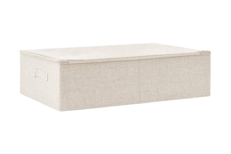 Förvaringslåda tyg 70x40x18 cm gräddvit - Kräm - Förvaring - Småförvaring - Förvaringslådor