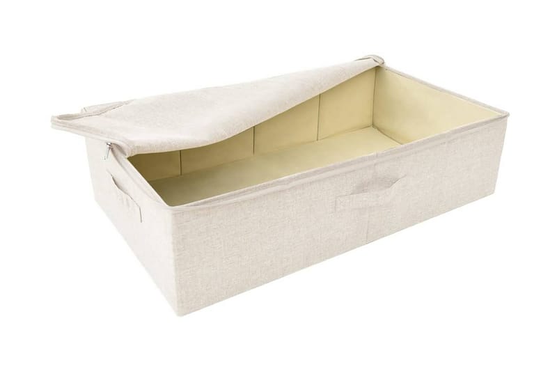 Förvaringslåda tyg 70x40x18 cm gräddvit - Kräm - Förvaring - Småförvaring - Förvaringslådor