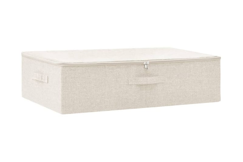 Förvaringslåda tyg 70x40x18 cm gräddvit - Kräm - Förvaring - Småförvaring - Förvaringslådor