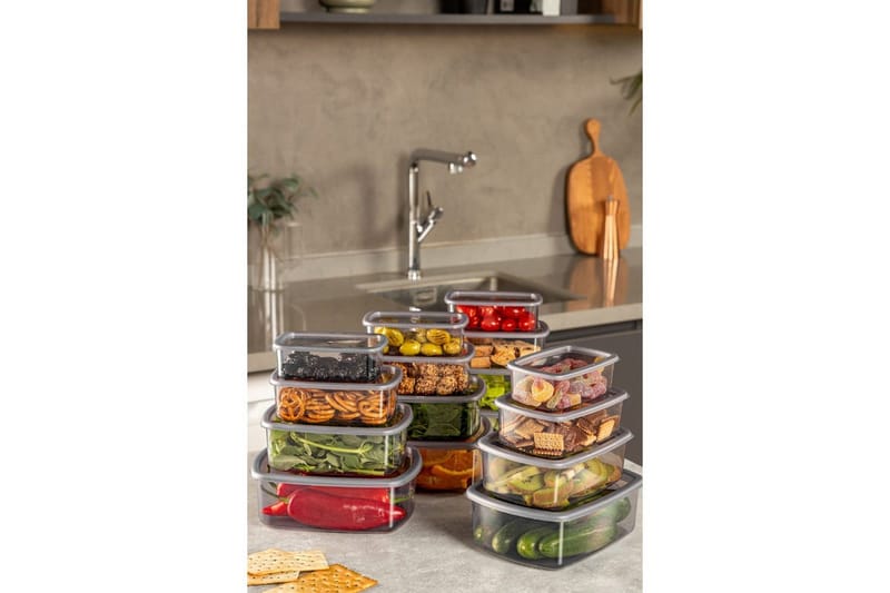 Förvaringslådeset (16 delar) Rasalas16 Antracit - Antracit - Förvaring - Småförvaring - Förvaringslådor