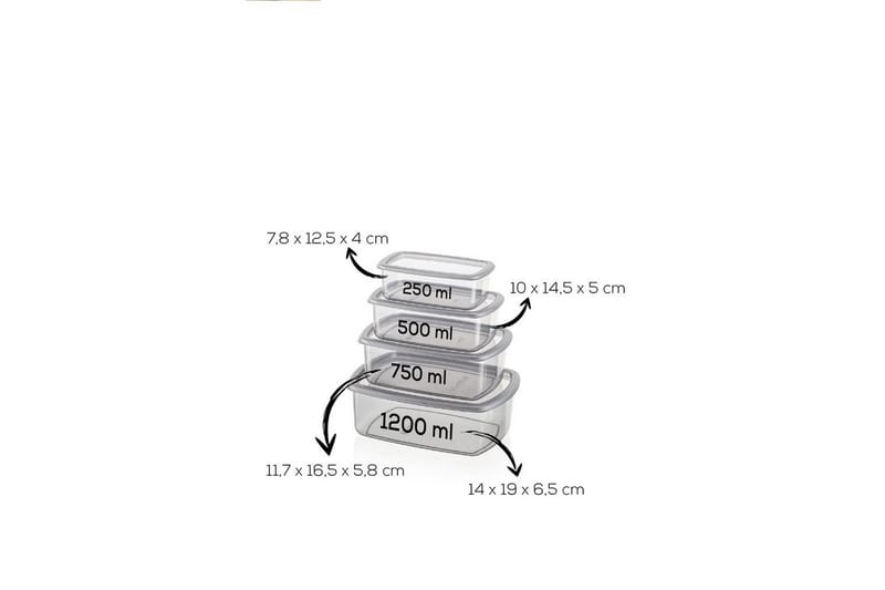 Förvaringslådeset (16 delar) Rasalas16 Antracit - Antracit - Förvaring - Småförvaring - Förvaringslådor