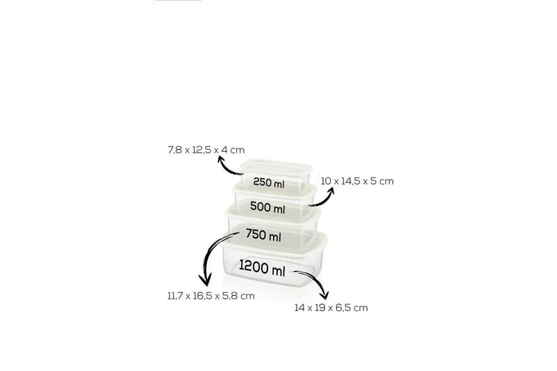 Förvaringslådeset (16 delar) Rasalas16 Grå - Grå - Förvaring - Småförvaring - Förvaringslådor