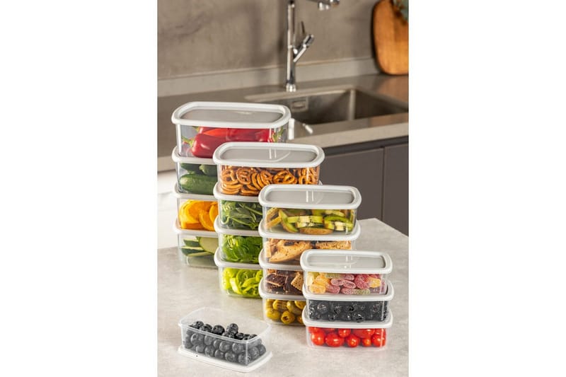 Förvaringslådeset (16 delar) Rasalas16 Grå - Grå - Förvaring - Småförvaring - Förvaringslådor