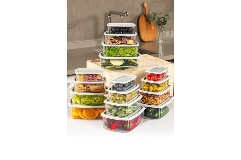 Förvaringslådeset (16 delar) Rasalas16 Grå - Grå - Förvaring - Småförvaring - Förvaringslådor