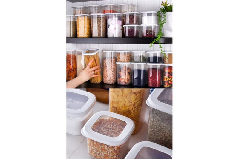 Förvaringslådeset (24 delar) Syril Vit - Vit - Förvaring - Småförvaring - Förvaringslådor