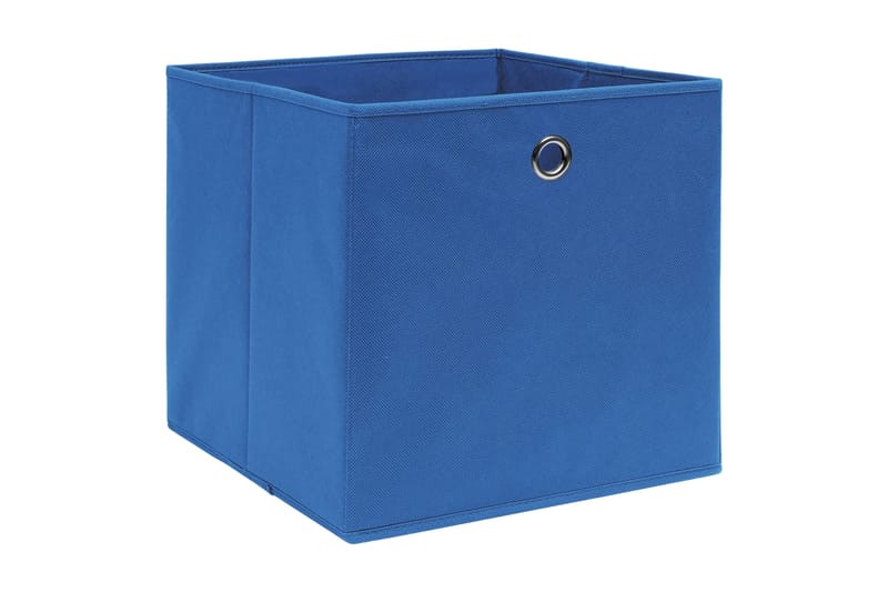 Förvaringslådor 10 st blå 32x32x32 cm tyg - Blå - Förvaring - Småförvaring - Förvaringslådor