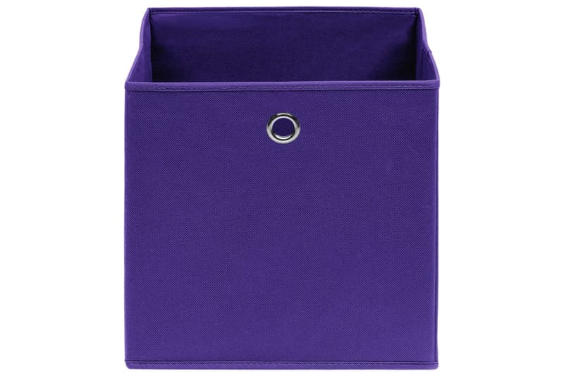 Förvaringslådor 10 st lila 32x32x32 cm tyg - Lila - Förvaring - Småförvaring - Förvaringslådor