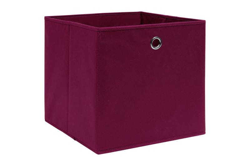 Förvaringslådor 10 st mörkröd 32x32x32 cm tyg - Röd - Förvaring - Småförvaring - Förvaringslådor