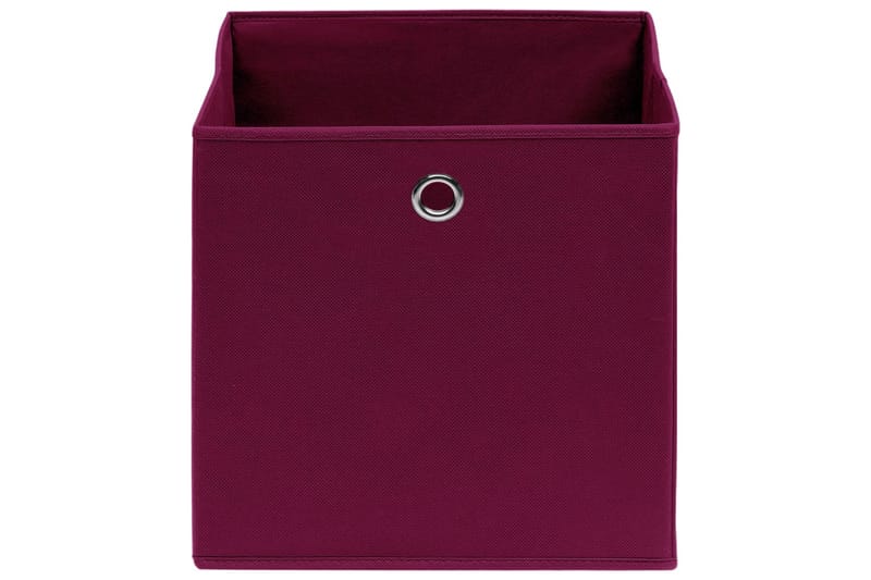 Förvaringslådor 10 st mörkröd 32x32x32 cm tyg - Röd - Förvaring - Småförvaring - Förvaringslådor