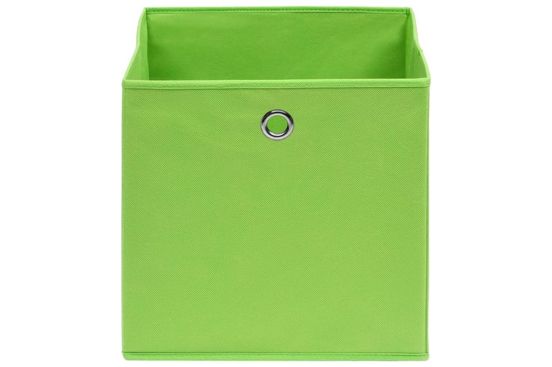 Förvaringslådor 10 st non-woven tyg 28x28x28 cm grön - Grön - Förvaring - Småförvaring - Förvaringslådor