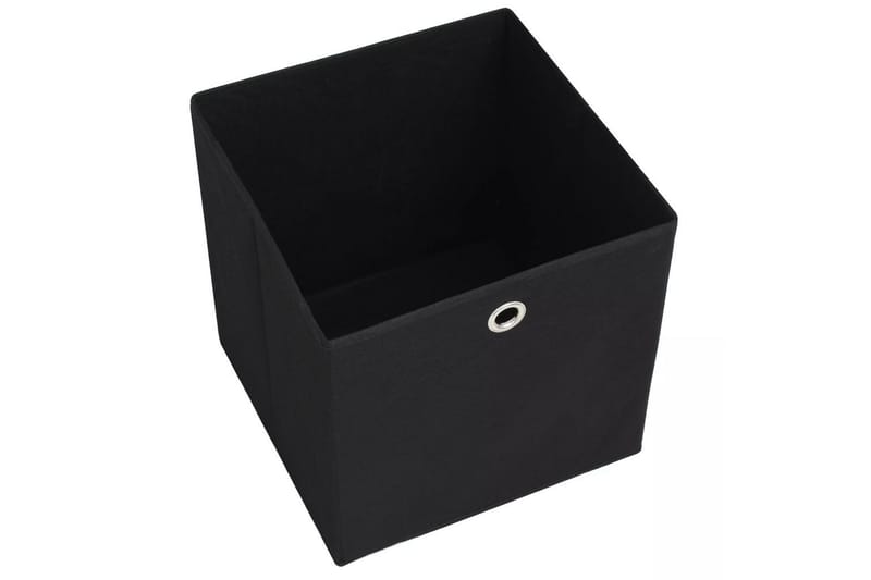 Förvaringslådor 10 st non-woven tyg 32x32x32 cm svart - Svart - Förvaring - Småförvaring - Förvaringslådor