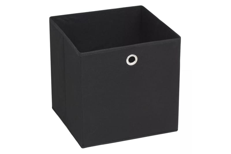 Förvaringslådor 10 st non-woven tyg 32x32x32 cm svart - Svart - Förvaring - Småförvaring - Förvaringslådor