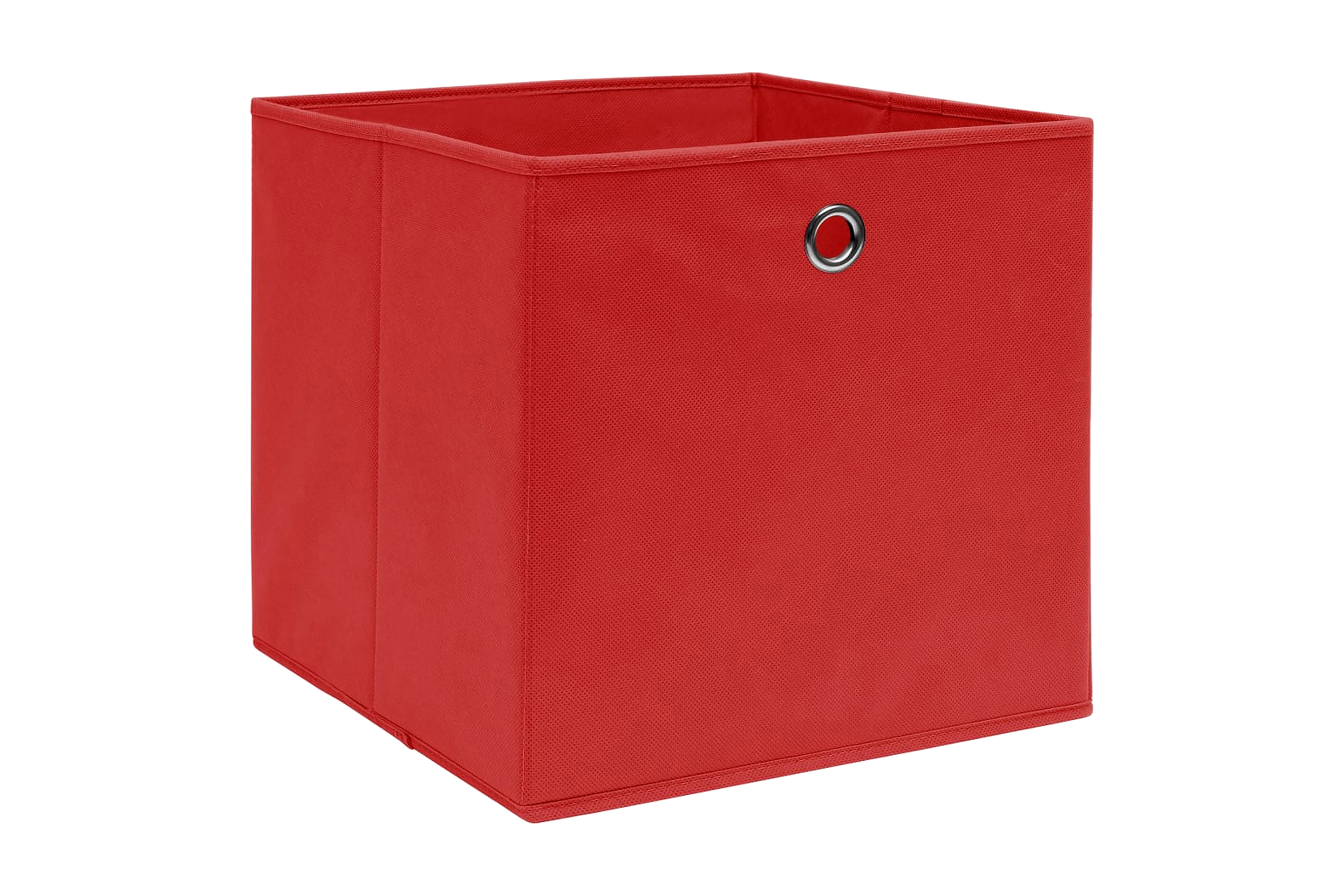 Förvaringslådor 10 st röd 32x32x32 cm tyg – Röd